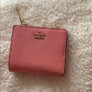 Pink Kate Spade bifold wallet
